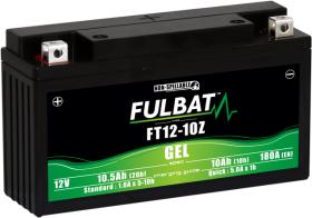 FULBAT FT12-10Z GEL - BATERÍA MOTO GEL 12V 10AH 180 CCA +I