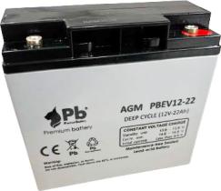 FQS PBEV12-22 - BATERÍA INDUSTRIAL AGM VEHÍCULO ELÉCTRICO 12V 22AH