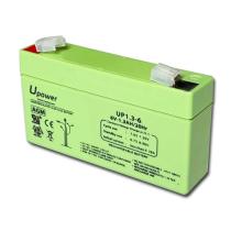 FQS UP1.3-6 - BATERÍA INDUSTRIAL AGM 6V 1,3AH U-POWER