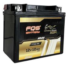  FTX12-BS - BATERIA MOTO FQS AGM 12V 10AH 180A CCA +I