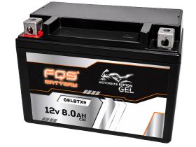 FQS GELBTX9 - BATERIA MOTO FQS GEL 12V 8AH 135A CCA +I